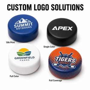 Balle anti-stress en PU personnalisée avec logo, en forme de rondelle de hockey, jouet souple à presser pour soulager le stress, événements sportifs, cadeau promotionnel, souvenir d'équipe - Product Image 6