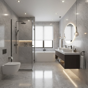 Carreaux de <span class=keywords><strong>sol</strong></span> de haute qualité pour salon, 600x600, carreaux de <span class=keywords><strong>sol</strong></span> 60x60, carreaux <span class=keywords><strong>en</strong></span> marbre gris, couleur polie, carreaux émaillés pour <span class=keywords><strong>sol</strong></span> 60x60 - Product Image 5