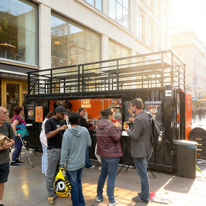 Système de conteneur adaptable pour café, bar, restaurant, remorque de restauration rapide, unité de cuisine - Product Image 1