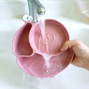 Bambini bambino cibo alimentazione mangiare bambino morbido in Silicone piastra di aspirazione bambina carina lumaca in Silicone piatto Plato De Caracoles - Product Image 3
