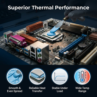 Pâte thermique en silicone à haute conductivité, différentes tailles, gel conducteur thermique pour CPU, vente chaude