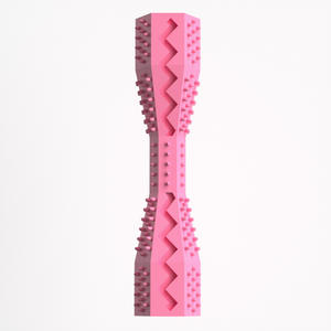 Alta calidad nuevo perro masticar juguete con fugas TPR cachorro cepillo de dientes moler dientes limpieza palo masticar juguetes para limpieza de dientes de perro - Product Image 1