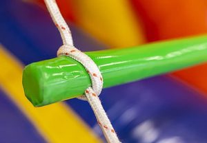 Adultes Balance Double Lane <span class=keywords><strong>Jacobs</strong></span> Ladder Wipeout Game Interactive Gonflable Twister Ladder Gonflable Rock Climbing Wall - Product Image 4