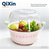 Passoire pliable Macaron de qualité alimentaire à 2 couches, panier de lavage pliable pour fruits et légumes, compatible lave-vaisselle, transparent, en plastique injecté pour évier