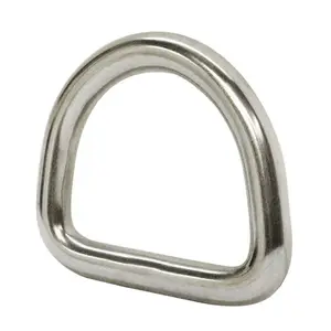 Fabbrica acciaio inossidabile saldato in metallo senza soluzione di continuità D anello borsa D anello cane D anello