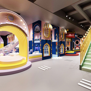 Structure murale d'escalade avec filet pour enfants, parcours d'obstacles avec éléments Ninja Warrior, cordes de défi, intérieur/extérieur, CE - Product Image 5