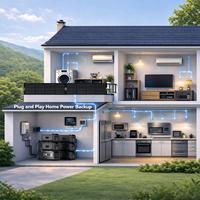 Station d'alimentation portable solaire E-Nice Outdoor MPPT LiFePO4 3600W, batterie de secours portable, interface d'éclairage, utilisation hors réseau