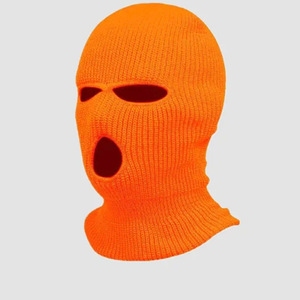 Sonbahar Kış Üç Delikli Makine Nakışı Örme Şapka Şeker Rengi Boyun Koruyucu Balaklava Kayak Maskesi - Product Image 5