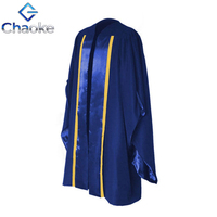 Robe de Cérémonie de Remise de Diplôme PhD Universitaire Britannique en Gros, Robe de Doctorat Unisexe de Haute Qualité, Cape de Cérémonie Disponible en Plusieurs Couleurs