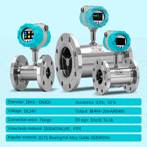 Débitmètre à turbine Moniteur de débit numérique haute précision Écran couleur Mesure haute précision de l'eau, de l'huile, des liquides chimiques - Product Image 5