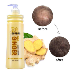 Shampoo au gingembre pour cheveux grisonnants, shampooing pour le soin du cuir chevelu sec et irrité, extrait d'huile de gingembre, formule fortifiante pour les cheveux, pour hommes et femmes - Product Image 1