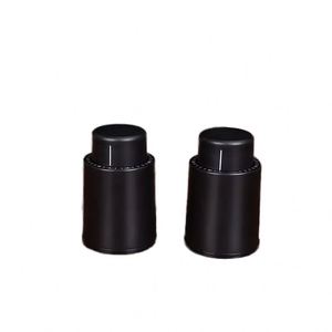 Tapón de vacío para botella de vino, sellador de almacenamiento al vacío, tapón de vino con memoria, estilo push, herramientas de bar, accesorios de bar, corcho de vino negro - Product Image 1