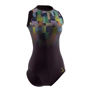 ชุดว่ายน้ำวันพีซสำหรับผู้หญิงประสิทธิภาพสูง ผลิตจากผ้าทนทานต่อคลอรีนและลดแรงต้านทานของน้ำสำหรับนักว่ายน้ำ - Product Image 3