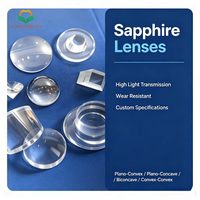 Optical Grade Sapphire Lens - Plano Convex / Plano Concave / Biconvex / Biconcave Custom Optics