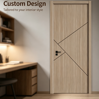 Porte intérieure moderne en WPC, isolation acoustique, revêtement plastique, chambre, appartement, hôtel