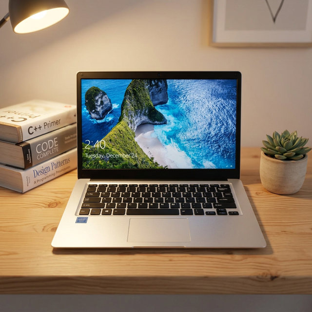 2026 14.1 Inch Gaming Laptop PC  Windows 10 Intel J3455  Quad Core 1920*1080 Full HD 1080P 12GB RAM 256GB ROM
