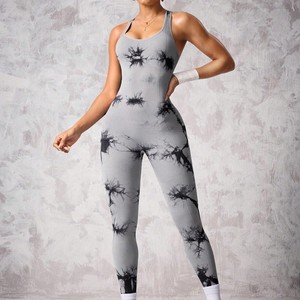 Traje Deportivo Elástico de Dos Piezas sin Costuras para Fitness, Pilates, con Tirantes, Espalda Descubierta, Secado Rápido, para Yoga, Talla Grande, Reversible para Mujer - Product Image 3