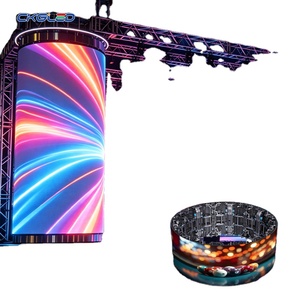 Écran LED flexible P2.9 P3.91, panneau mural incurvé, vague, cercle, toile de fond de scène, écrans LED intérieurs et extérieurs, écran LED personnalisé - Product Image 1