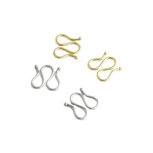 Boucles en forme de W et de S en acier inoxydable pour la fabrication de colliers, accessoires de bijoux DIY, formes variées, finition plaquée - Product Image 5