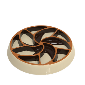 Özel Geniş Sığ Köpek Bulmaca Besleyici Ağır Kaymaz Seramik Köpek Kasesi Büyük Köpekler İçin Yavaş Besleyici Kaseler - Product Image 3