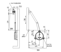 Charnières à fermeture amortie pour portes d'armoires en acier, pour cuisine, installation facile