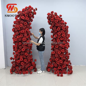 Arco de Flores de Cerezo Rojo Brillante para Decoración de Bodas y Eventos, Nuevo Diseño Elegante - Product Image 4