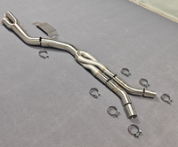 Tuyau intermédiaire simple en acier inoxydable de 102 mm, nouveau design en Z, pour BMW G87 M2 S58, pièces automobiles, protection inférieure