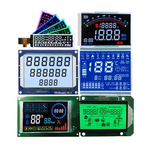 מותאם אישית גודל LCD 4/8/16 ספרות 7 מגזר LCD מסך מודול בורג קטן מונוכרום VA TN מגזר LCD תצוגה