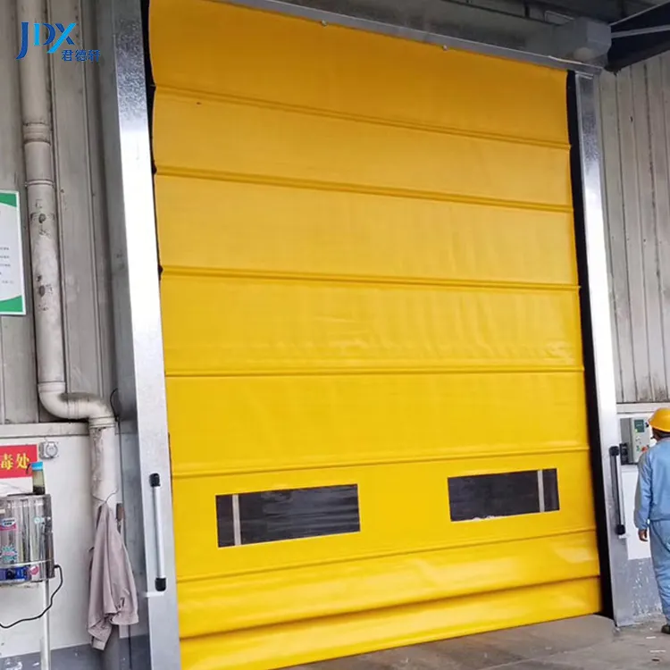Pintu cepat berguling Pvc pintu bergulir kecepatan tinggi untuk gudang bekas Industri