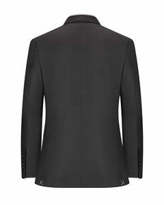 Abito Slim in Lana per Giovani Uomini, Chiusura Monopetto, Pantaloni con Zip, Stile Fronte Piatto - per Matrimoni, Occasioni Formali, Casual, Lavoro, Business - Product Image 2