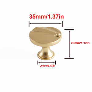 Kenop Kabinet dari Paduan Seng, Gagang Kabinet Lubang Tunggal, Kenop Laci, Perlengkapan Dekoratif untuk Lemari Dapur, Gagang Lemari Pakaian - Product Image 2