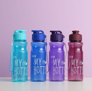 500ml BPA free bán buôn nhựa của tôi chai nước chai tùy chỉnh với dây thừng xử lý - Product Image 2