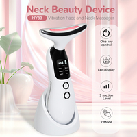 Masseur de beauté pour le cou et le visage avec micro-courant nettoyant, chauffant, hydratant, rajeunissant, outils de soin de la peau à domicile