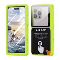 Nouvelle coque de téléphone étanche pour la plongée pour iPhone 16 15 14 13 12 11 Pro/Max/Plus, antichoc, anti-traces de doigts, coque arrière