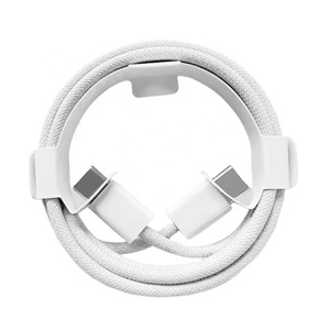 Cable de alimentación trenzado <span class=keywords><strong>USB</strong></span> <span class=keywords><strong>C</strong></span> a tipo <span class=keywords><strong>C</strong></span> de 60W con cargador rápido de 3 pies para iPhone 16/15 Pro Max Plus para iPhone tipo <span class=keywords><strong>C</strong></span> Cable - Product Image 1