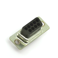 Prise VGA 90 degrés 9 tête mâle D SUB 9 broches connecteur série DB9