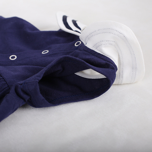 100% cotone di stile del blu marino del collare del marinaio senza maniche bambino di estate della ragazza <span class=keywords><strong>abiti</strong></span> per le ragazze - Product Image 6