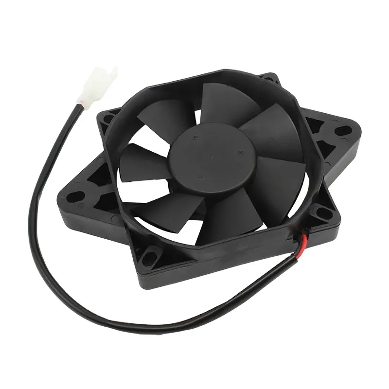 Motorcycle Dc 12 Volt Oil Cooler Electric Radiator Round Cooling System Fan Wheel For 200 250 Cc Atv Buggy Engine Cooling Fan