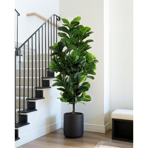 Luckygoods FZS260727 Ficus Lyrata Artificiale Personalizzato, Pianta Artificiale Grande con <span class=keywords><strong>Vaso</strong></span> per Arredamento Casa - Product Image 2
