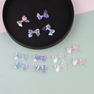 Accessoires pour coque de téléphone en résine transparente Aurora 3D Bow 24x33mm, Décoration artisanale DIY, Printemps 2024, Origine Yiwu - Product Image 1