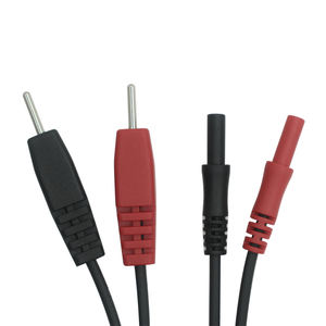 Produk baru disesuaikan 2.0 elektroda ke SR ke 2.0 konektor Wanita kabel ECG 4 kabel Tens timbal untuk terapi elektroda - Product Image 3