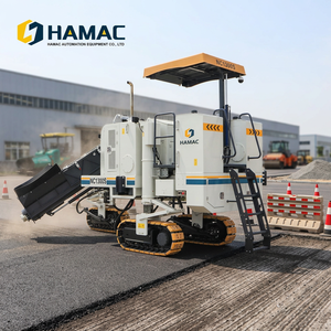 เครื่องปูผิวทางแอสฟัลต์ซีเมนต์คอนกรีตขนาดเล็ก รุ่น Hamac NC600 เครื่องจักรปูถนนใหม่ พร้อมเครื่องขุดร่อง สำหรับงานก่อสร้าง ใช้เครื่องยนต์ปั๊ม - Product Image 3