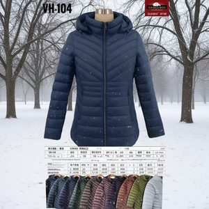 Veste rembourrée HDJ grande taille 46-56 VH-104, manteau pour femmes grande taille - Product Image 3