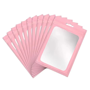 Custom Translucent pink Zip Lock <strong>Bag</strong> Holographic <strong>Storage</strong> <strong>Bag</strong> Xmas Gift Packaging Socks <strong>Lingerie</strong> Cosmetics Food Zipper <strong>Bag</strong> - Product Image 1
