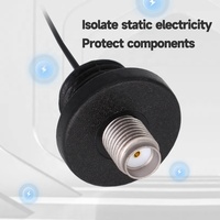 U.FL UFL vers câble de queue de cochon de terre isolé femelle étanche IP67 SMA RF coaxial RF1.13 RG081 avec câble d'extension SMA