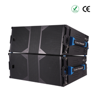Système de sonorisation actif double 10 pouces Line Array 710W, audio PA professionnel amplifié pour événements et concerts en extérieur