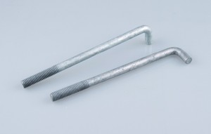 Perno y tuerca de anclaje de base de acero al carbono tipo L M20 M24 <span class=keywords><strong>HDG</strong></span> con arandela DIN estándar acabado liso - Product Image 5