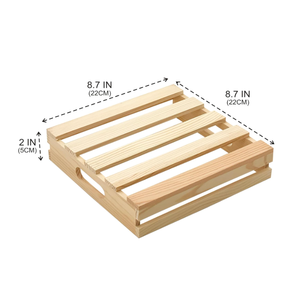 Vassoi in <span class=keywords><strong>Legno</strong></span> Grezzo Quadrati, Contenitori in <span class=keywords><strong>Legno</strong></span> per Artigianato, Casse con Manico per Fai-da-Te - Product Image 4