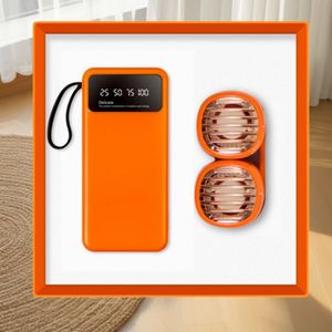 Coffret Cadeau Personnalisé Pratique pour Célébration d'Entreprise : Power Bank et Ventilateur Portable Sérigraphié - Product Image 4