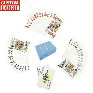 맞춤형 도박 클럽 카드 빈 승화 내구성 게임 카드 포커 용 종이 카드 놀이